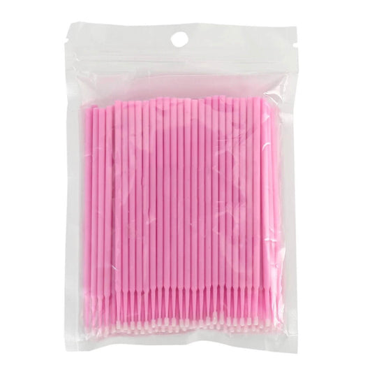 Disposable Pink Microfibre Brushes 100 Pack